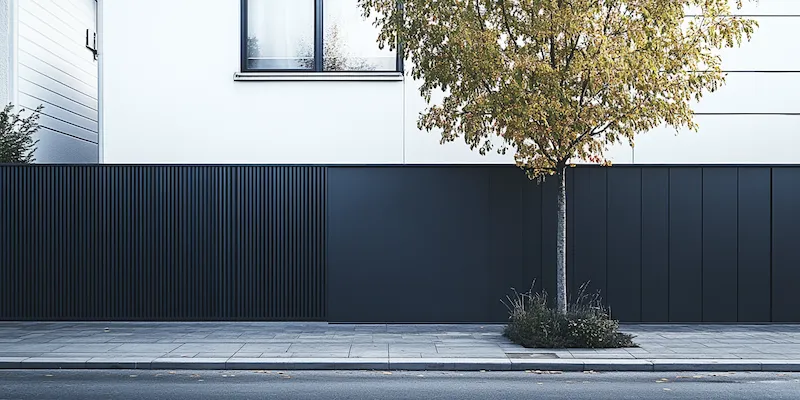 Modern Zaun aus Polen