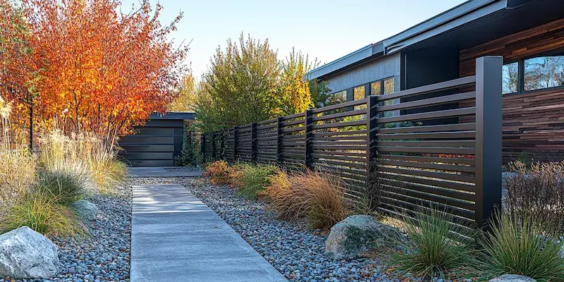 Metallzaun aus Polen mit Montage